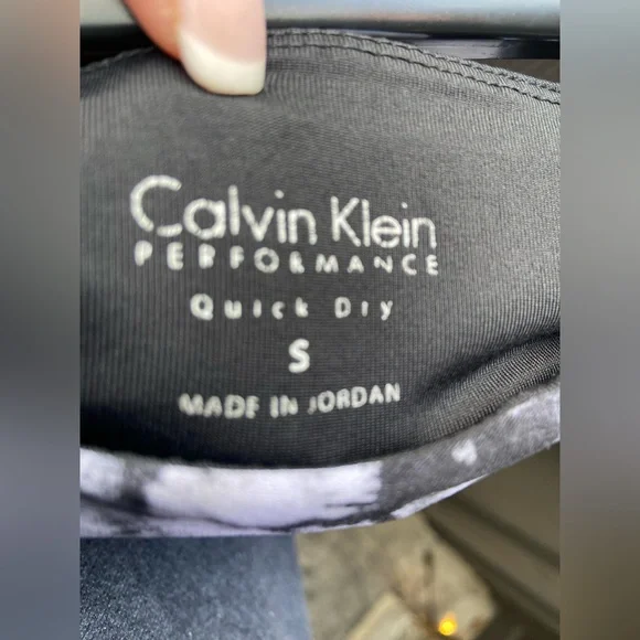 Calvin Klein Black and White Patterned Leggings - Picture 2 of 6